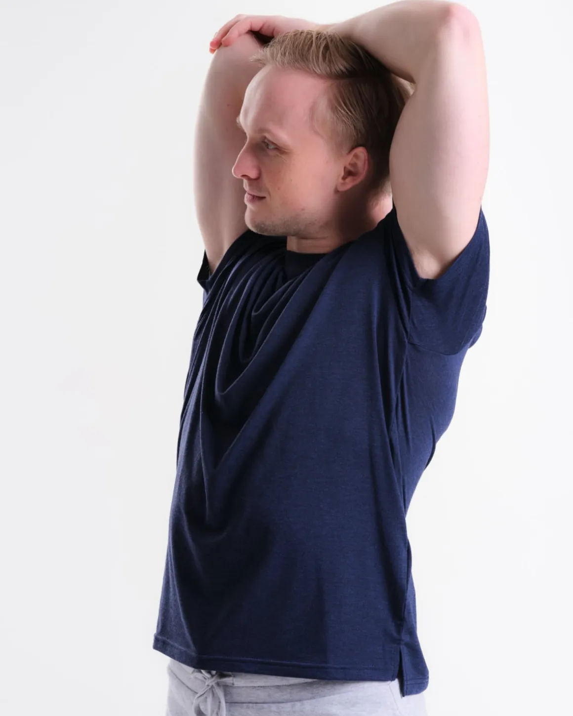 Sports Functional Tee M Blue Navy Marl 2-PACK