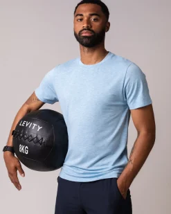 Sports Functional Tee M Grey+Blue 2-PACK