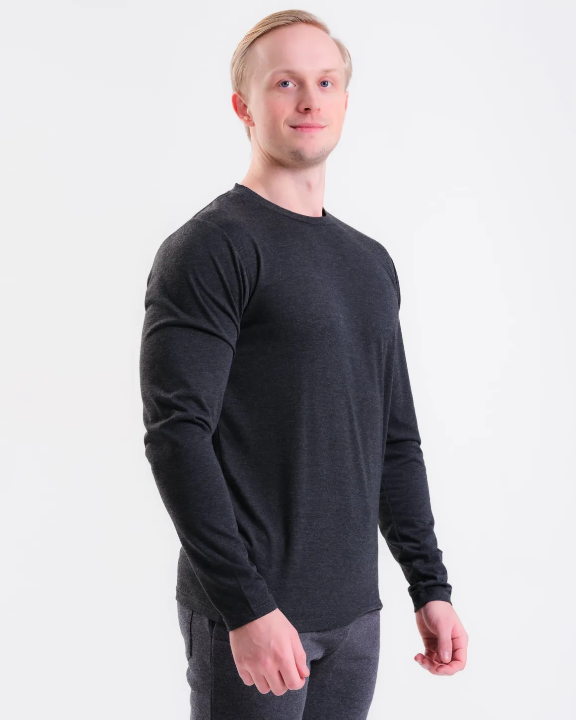 Sports Funtional LS M Black Marl 2-PACK