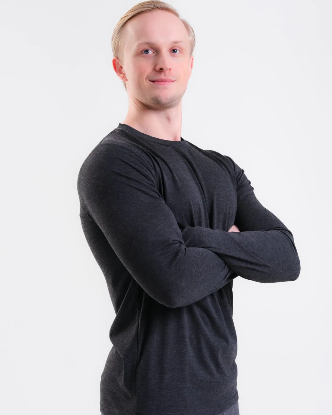 Sports Funtional LS M Black Marl 2-PACK