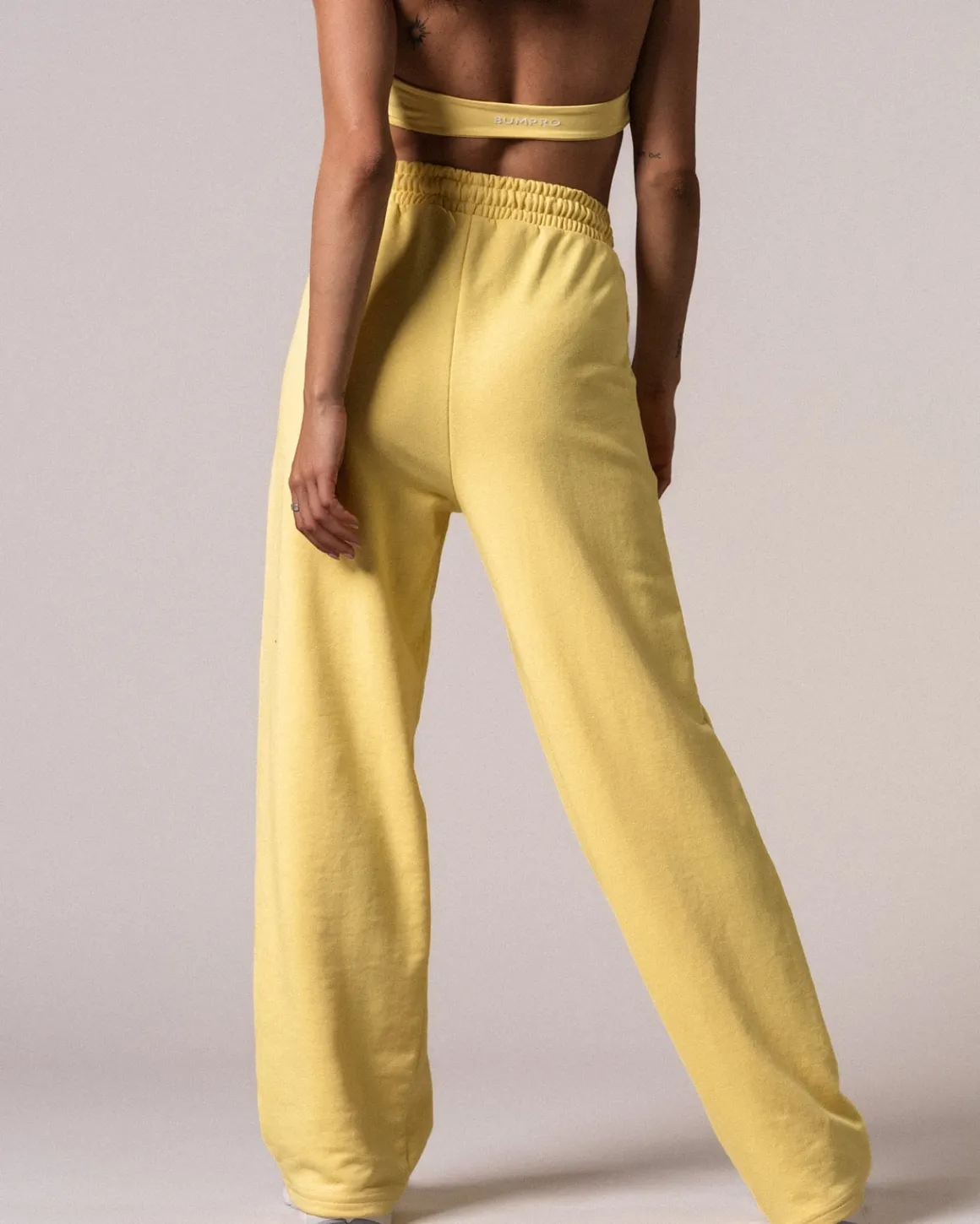 Straight Sweatpants Loopback Yellow Lemon