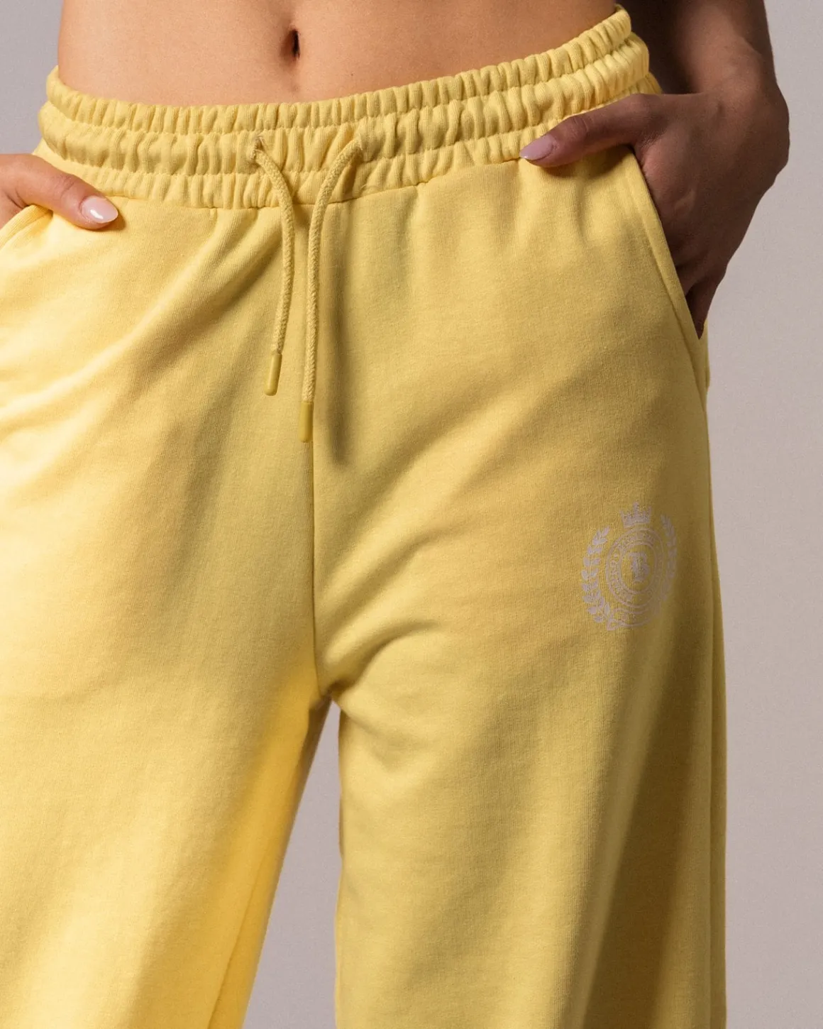 Straight Sweatpants Loopback Yellow Lemon