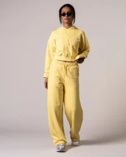 Straight Sweatpants Loopback Yellow Lemon