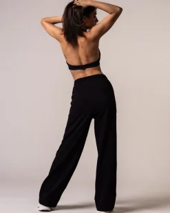 Straight Sweatpants Loopback Black