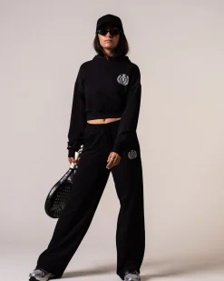 Straight Sweatpants Loopback Black