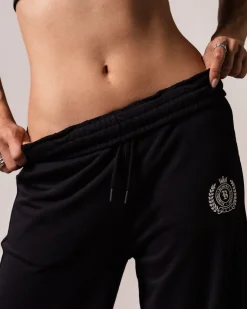 Straight Sweatpants Loopback Black