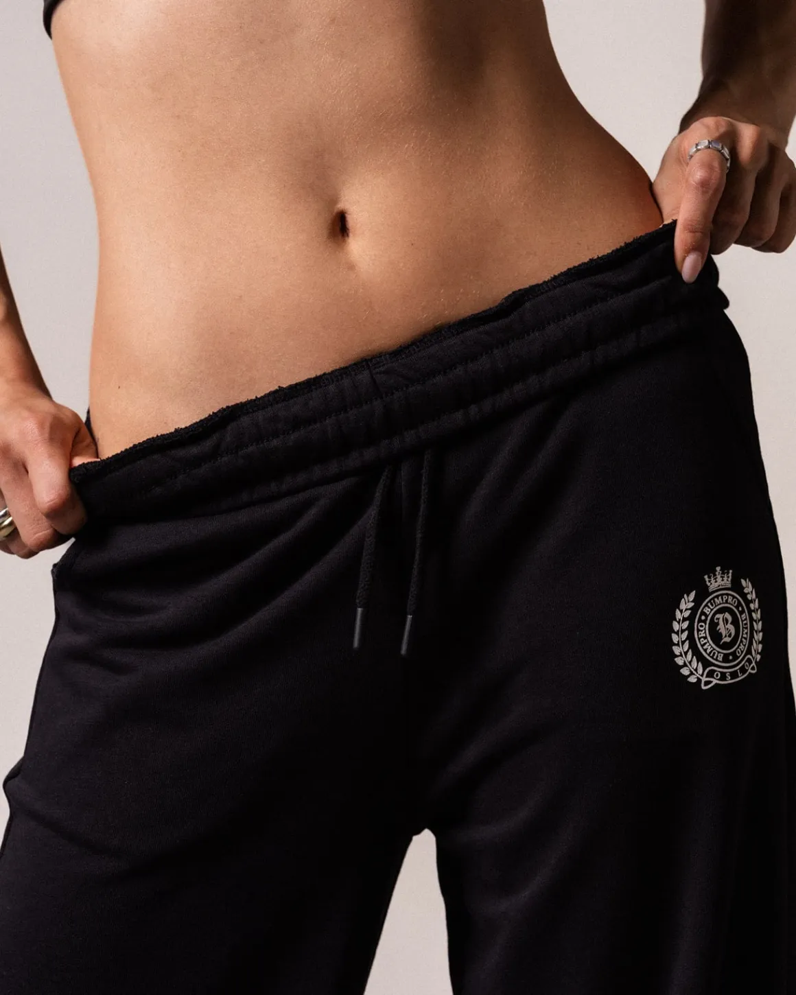 Straight Sweatpants Loopback Black
