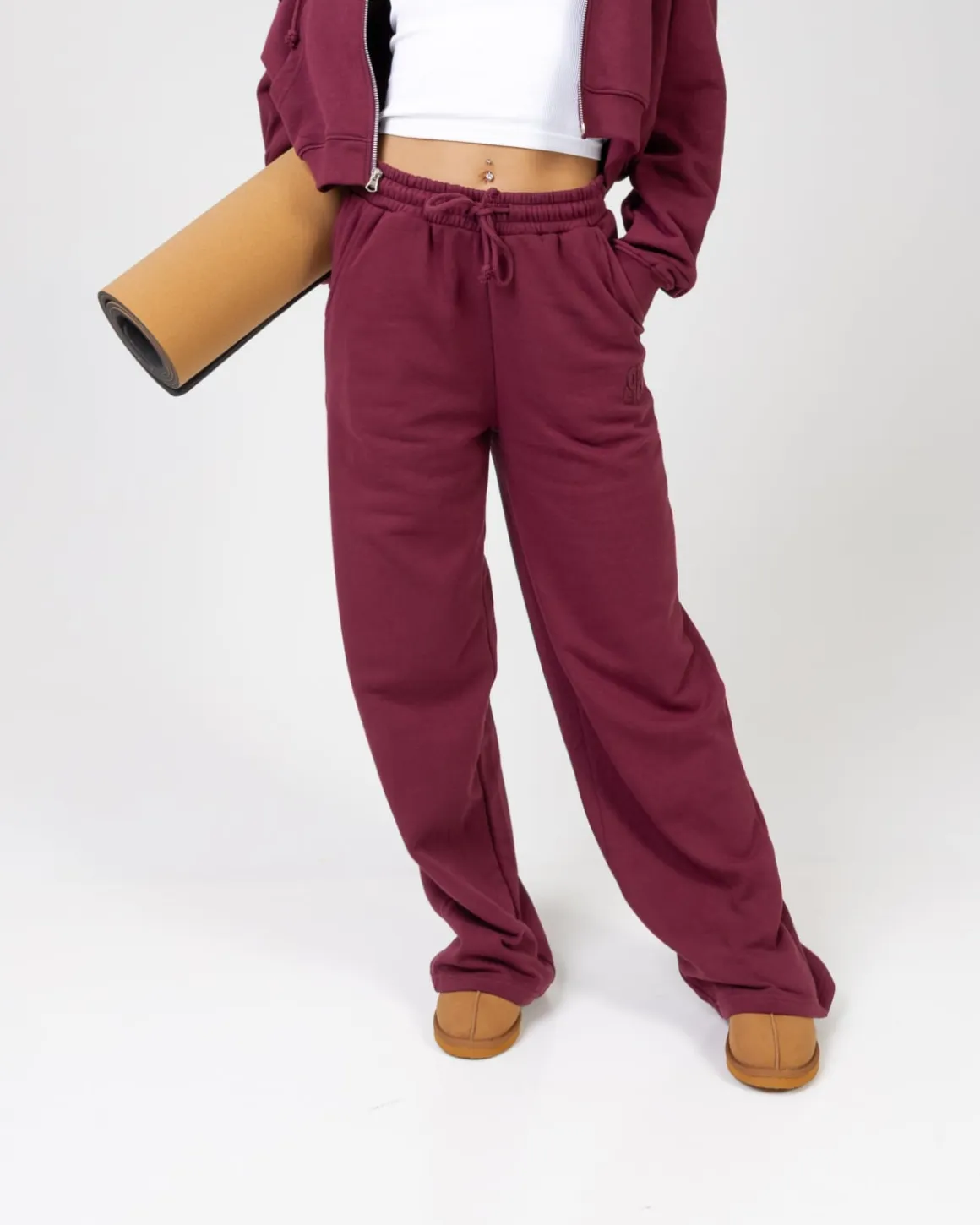 Straight Sweatpants Red/Trashed