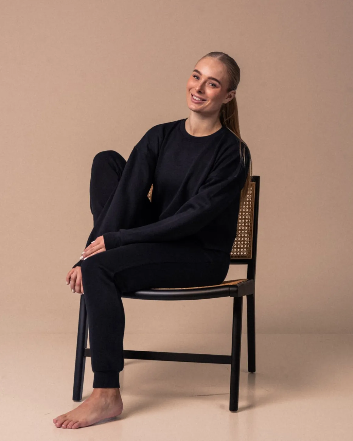 Studio Modal Sweater Black