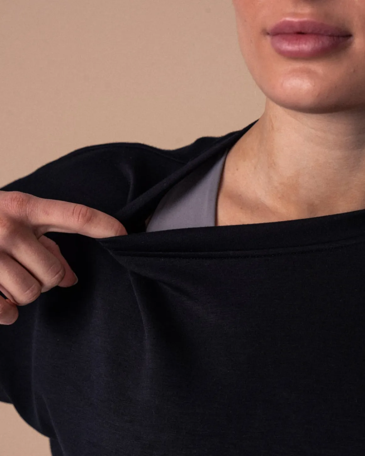 Studio Modal Sweater Black