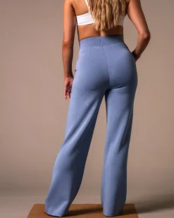Studio Modal Wide Pants Blue Winward