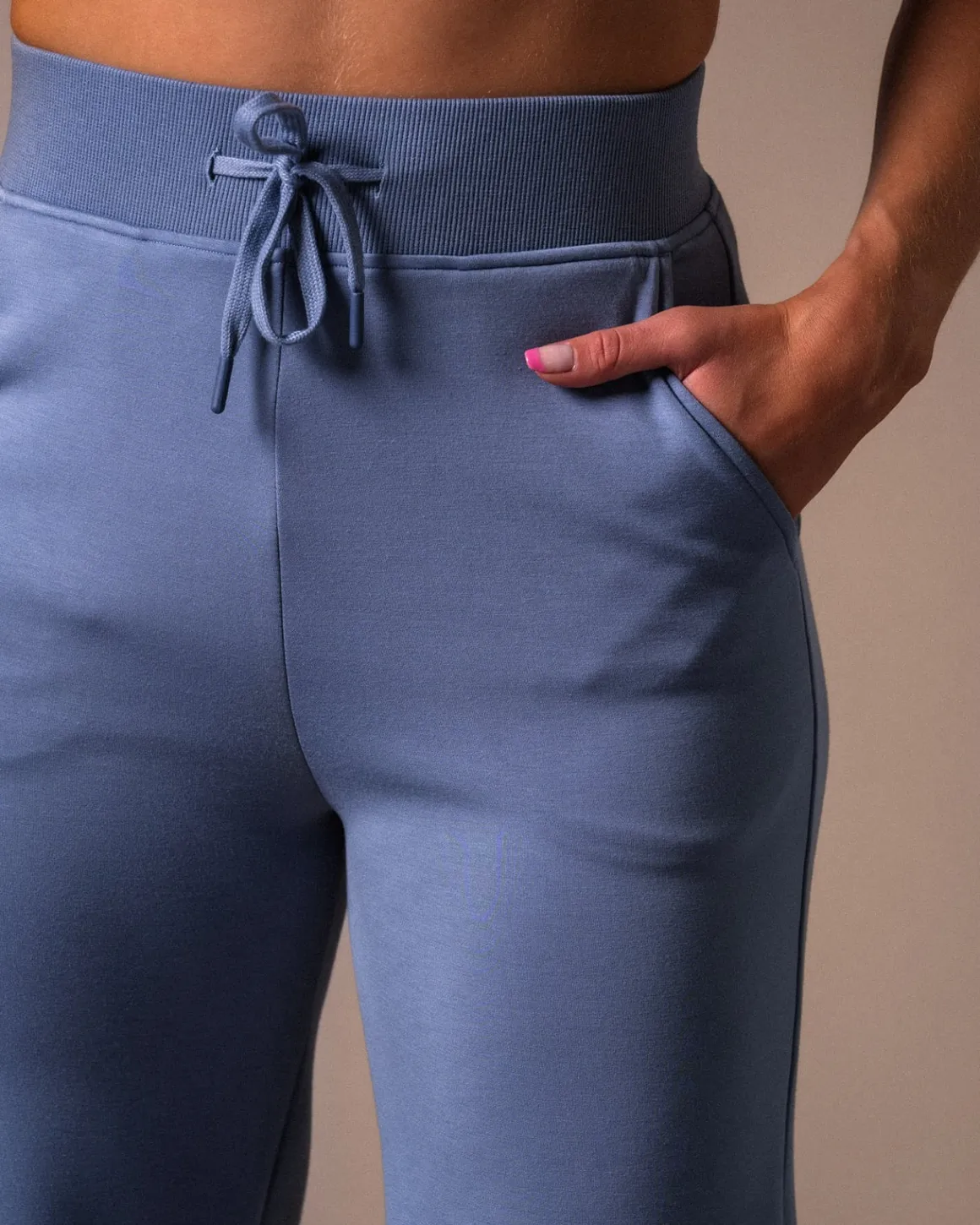 Studio Modal Wide Pants Blue Winward