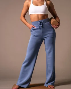Studio Modal Wide Pants Blue Winward