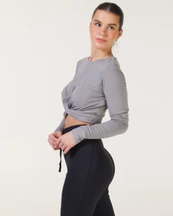 Studio Twist Long Sleeve Grey Dove