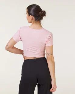 Studio Twist Tee Pink Silver