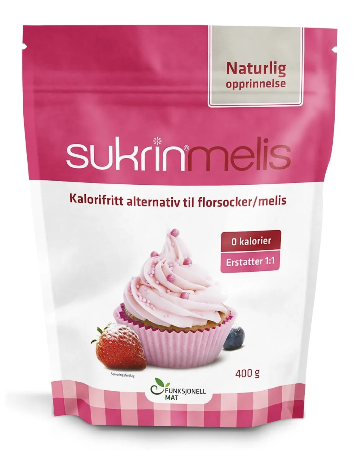 Sukrinmelis med Stevia 400g