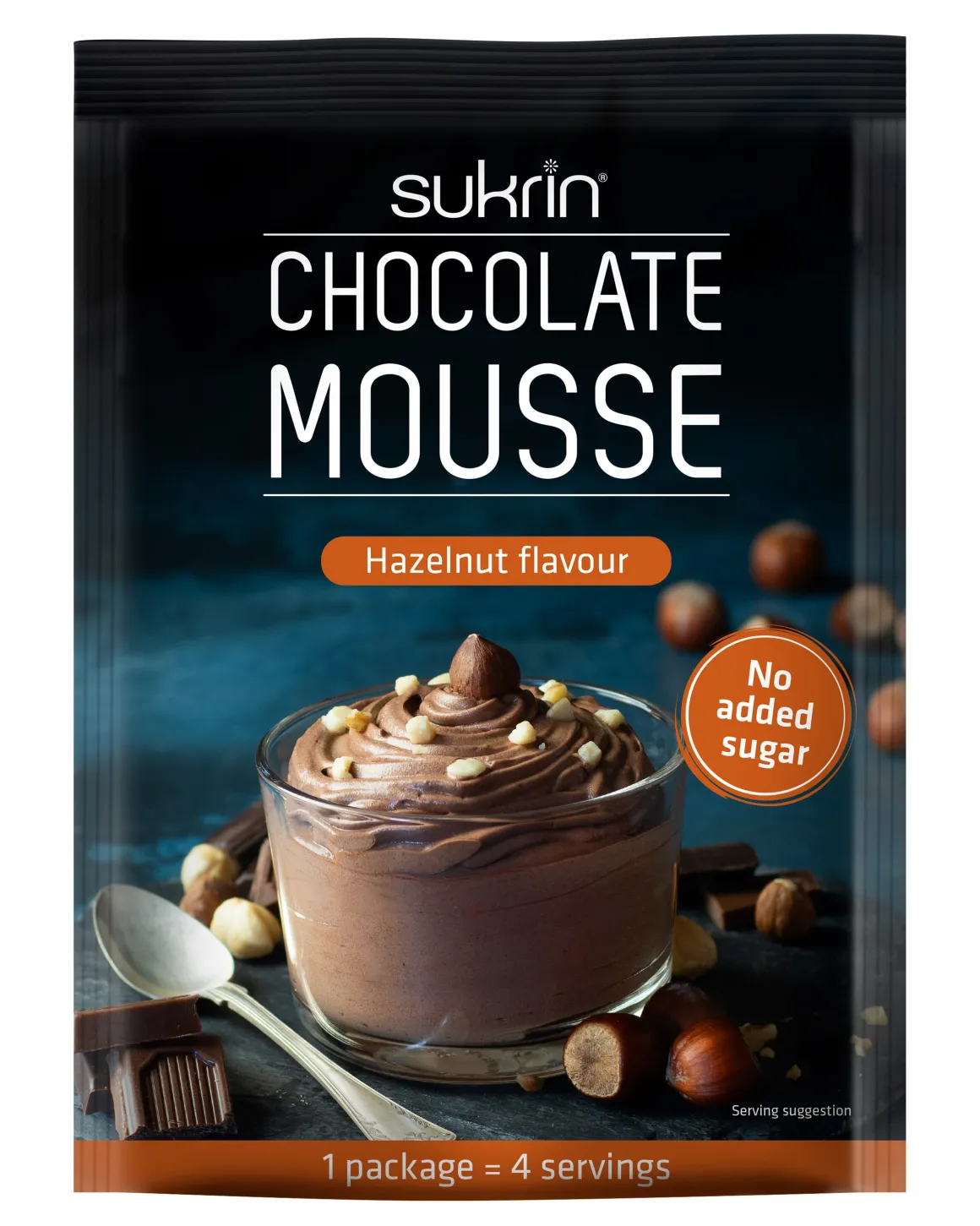 Sukrin Sukkerfri Hazelnut Mousse 8x83g