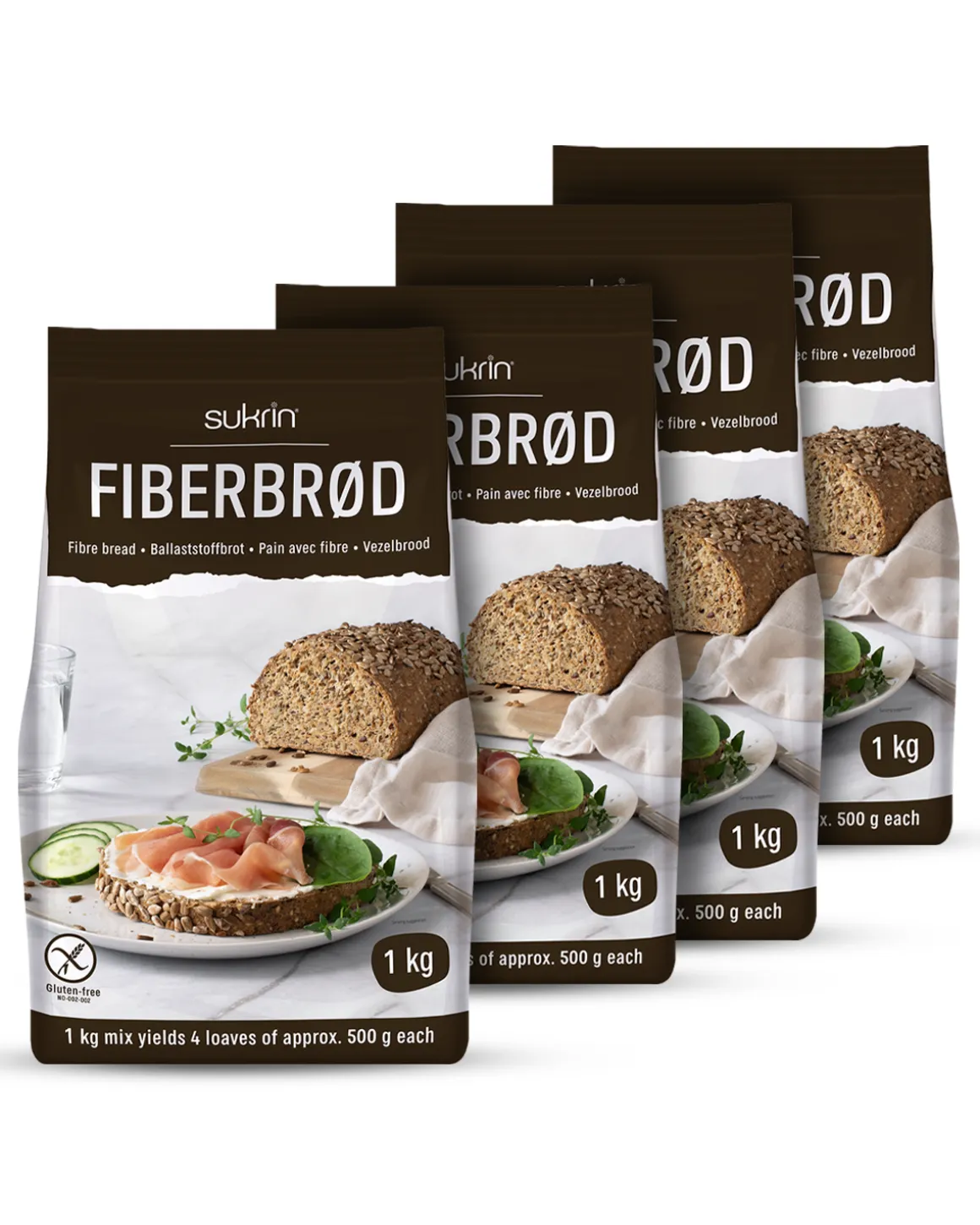 Sunnere Fiberbrød 4x1kg