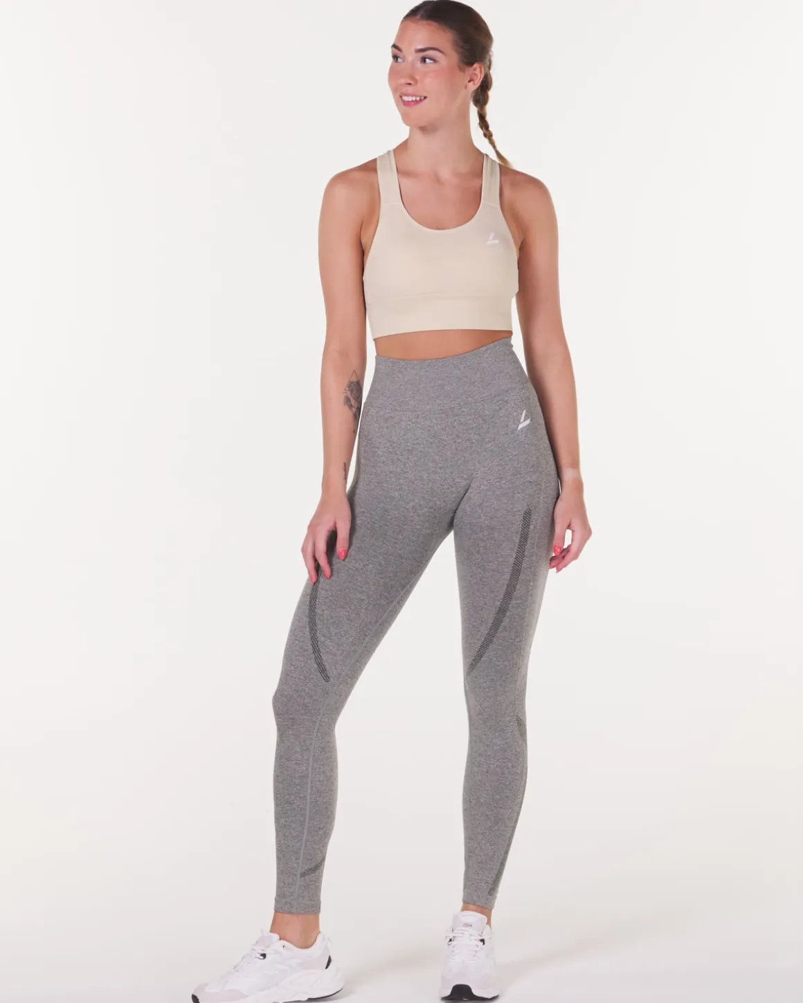 Sustainable Habits Tights Green Dusty Marl