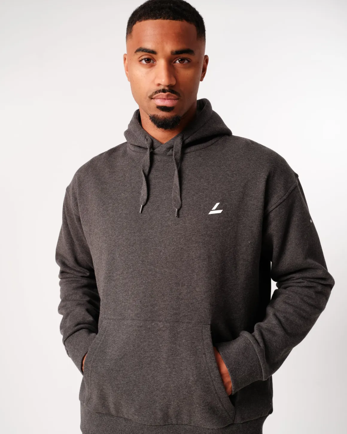 Sweat Hoodie + Core Sweatpants Dark Grey Melange SET