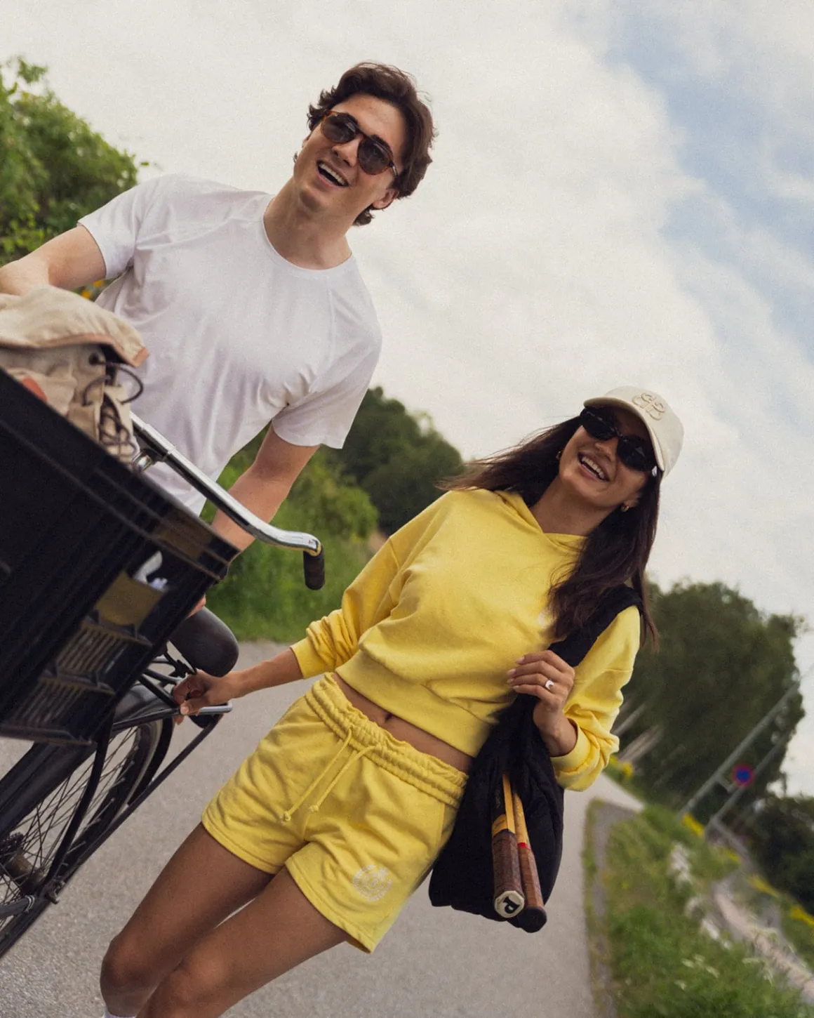 Sweat Shorts Loopback Yellow Lemon