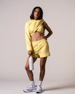 Sweat Shorts Loopback Yellow Lemon
