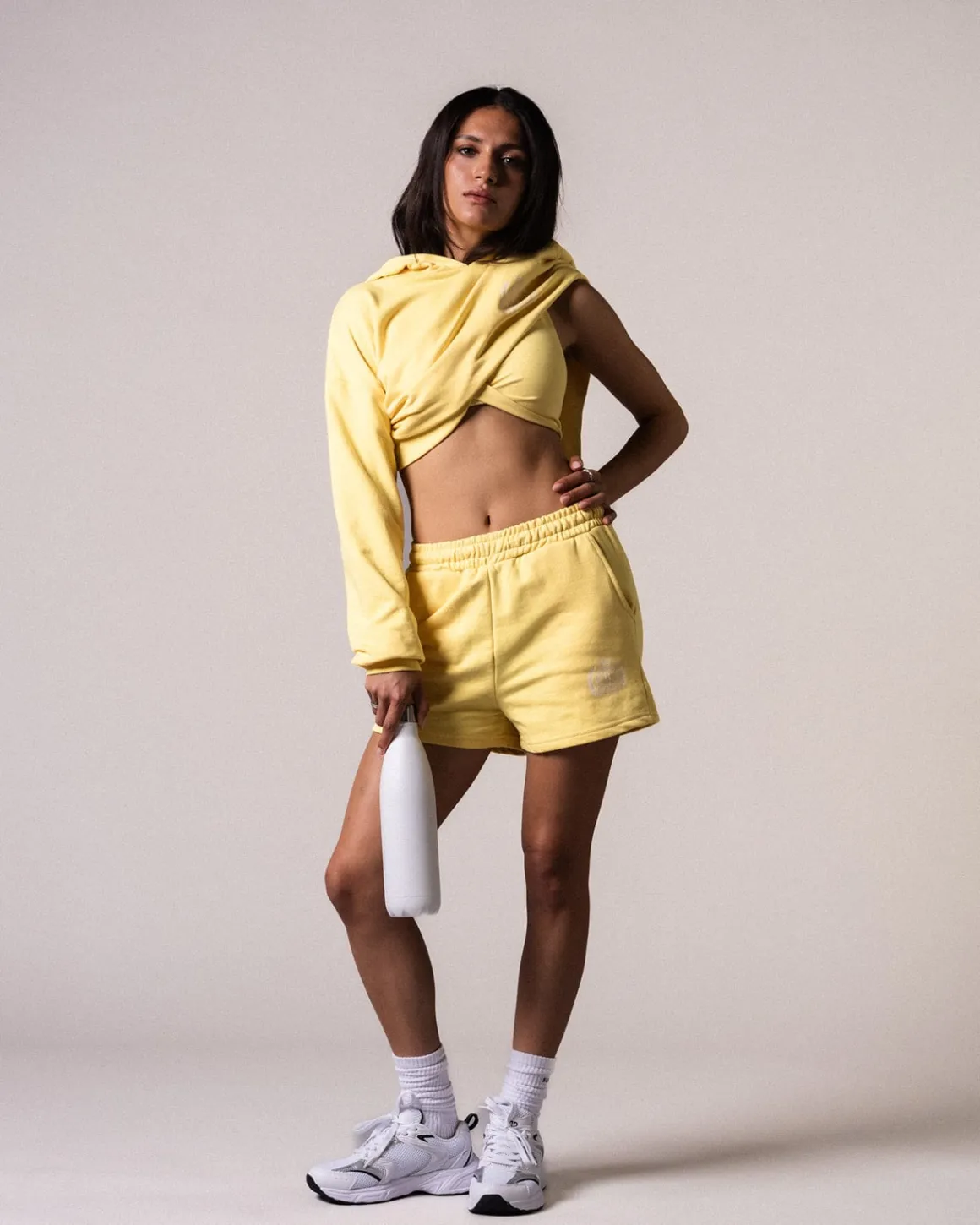 Sweat Shorts Loopback Yellow Lemon