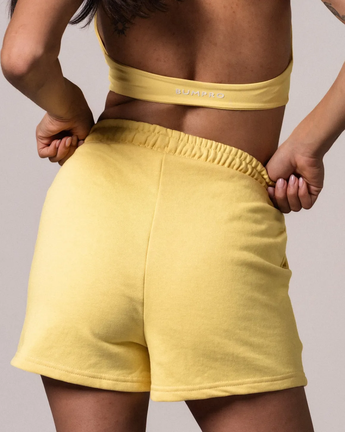 Sweat Shorts Loopback Yellow Lemon