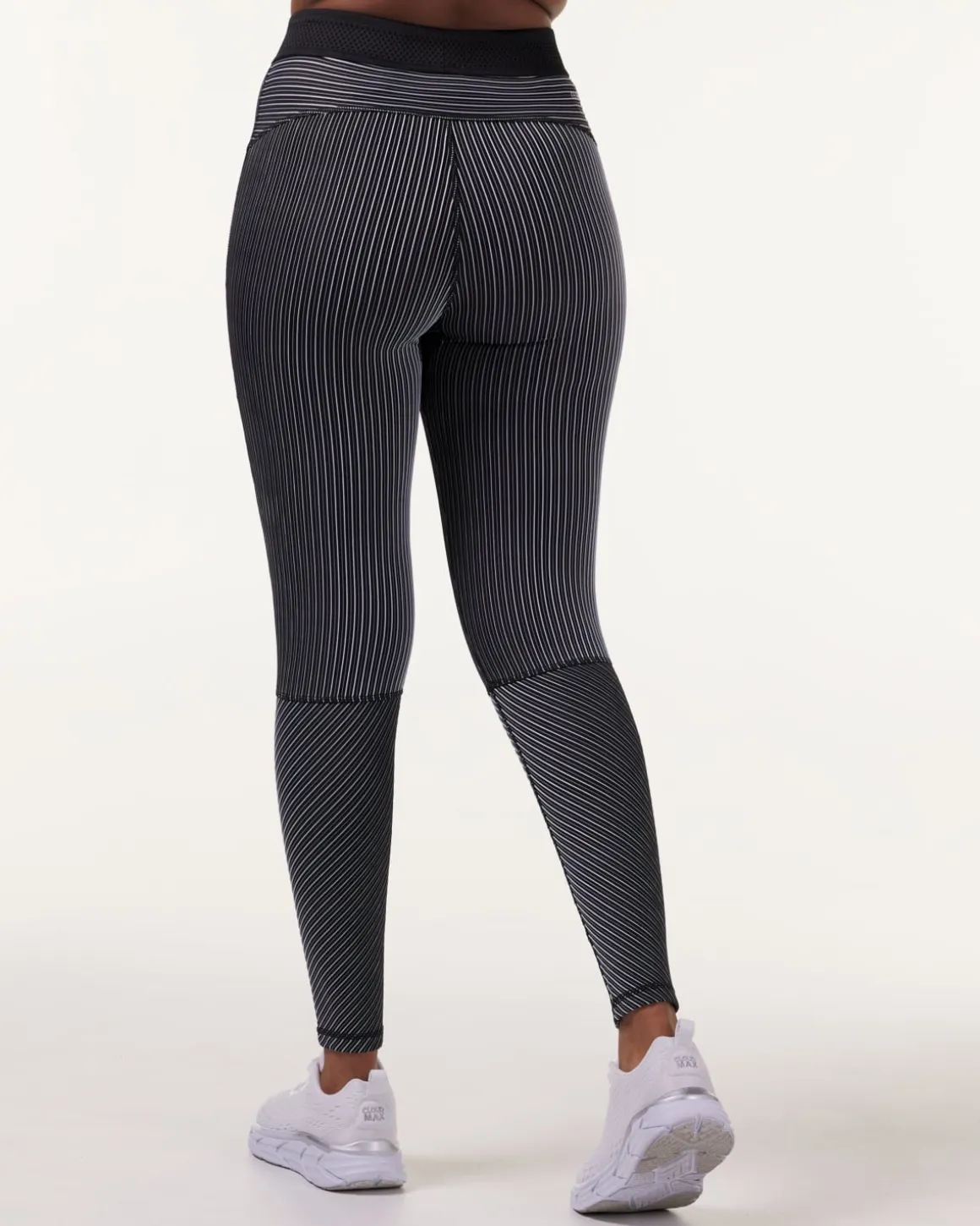 Swift Tech Rib Tights Black/White