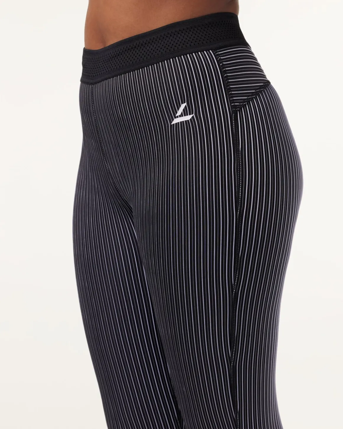 Swift Tech Rib Tights Black/White