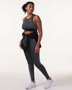 Swift Tech Rib Tights Black/White