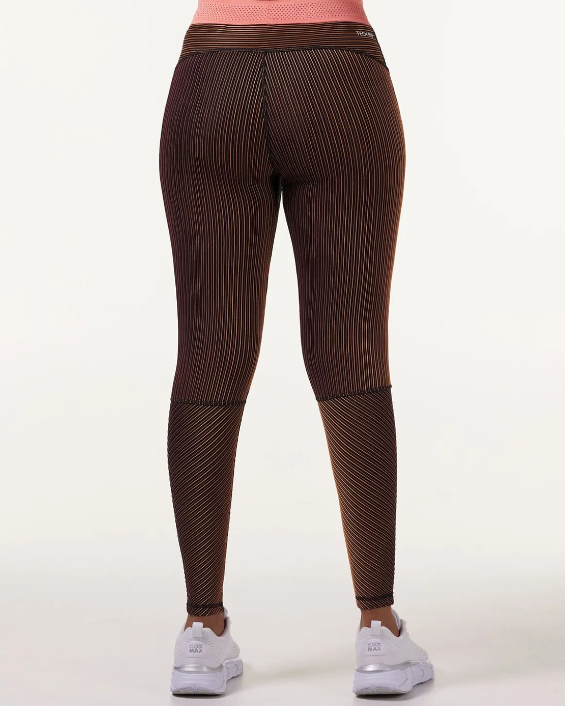 Swift Tech Rib Tights Peach+Black 2-PACK