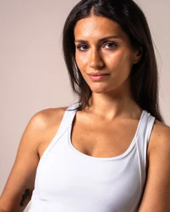 Tank Top with build in bra Skyride Blue