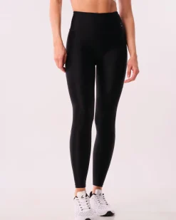 Tech Comp Tights Black Reflective