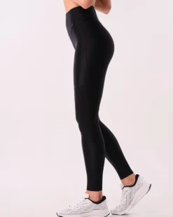 Tech Comp Tights Black Reflective