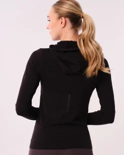 Trail Seamless Running Hood Black Reflective