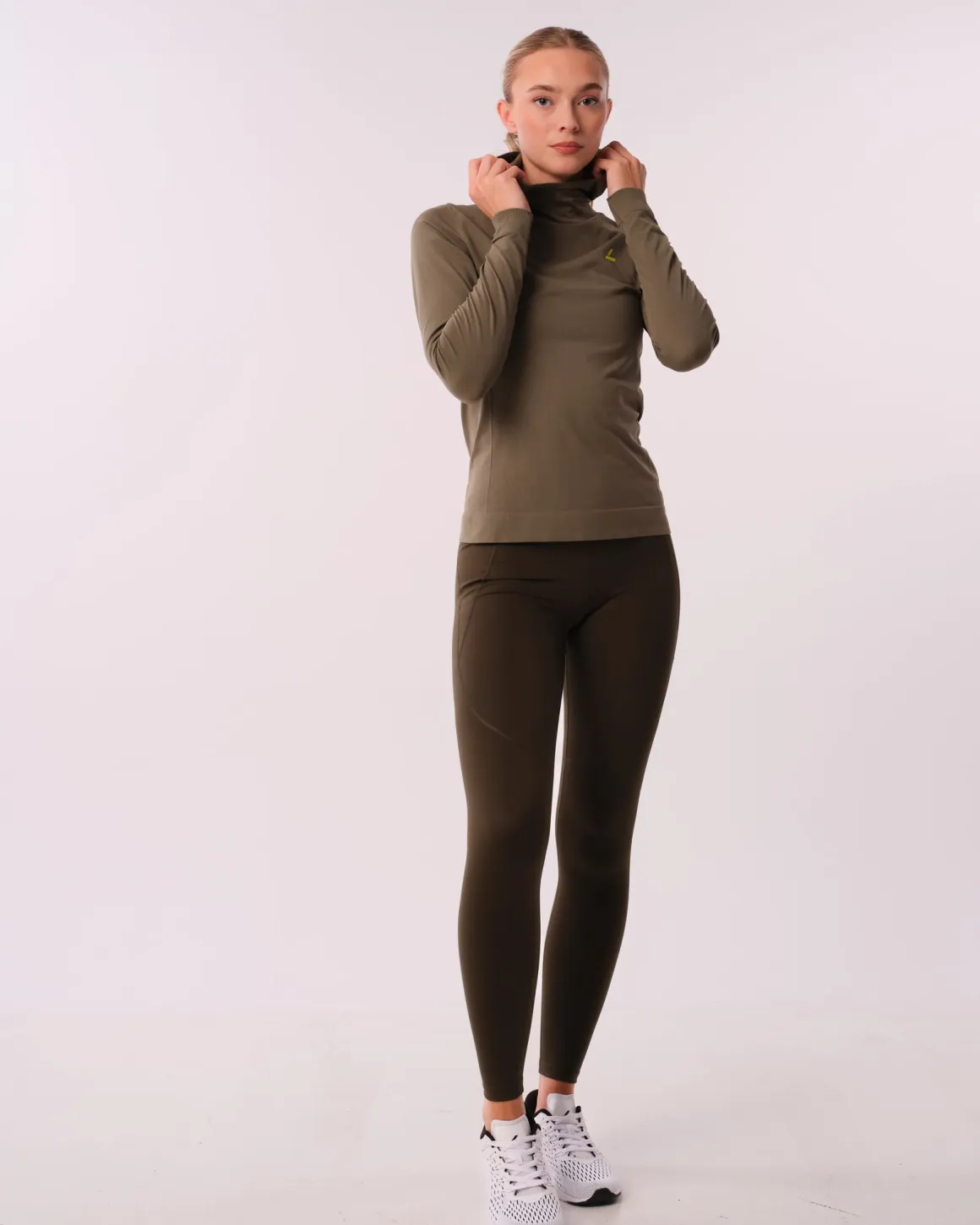 Trail Seamless Running Hood Dusty Olive