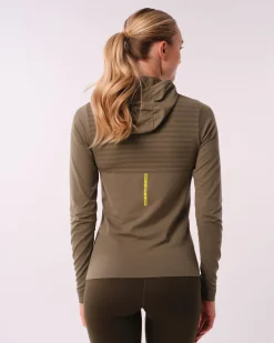 Trail Seamless Running Hood Dusty Olive