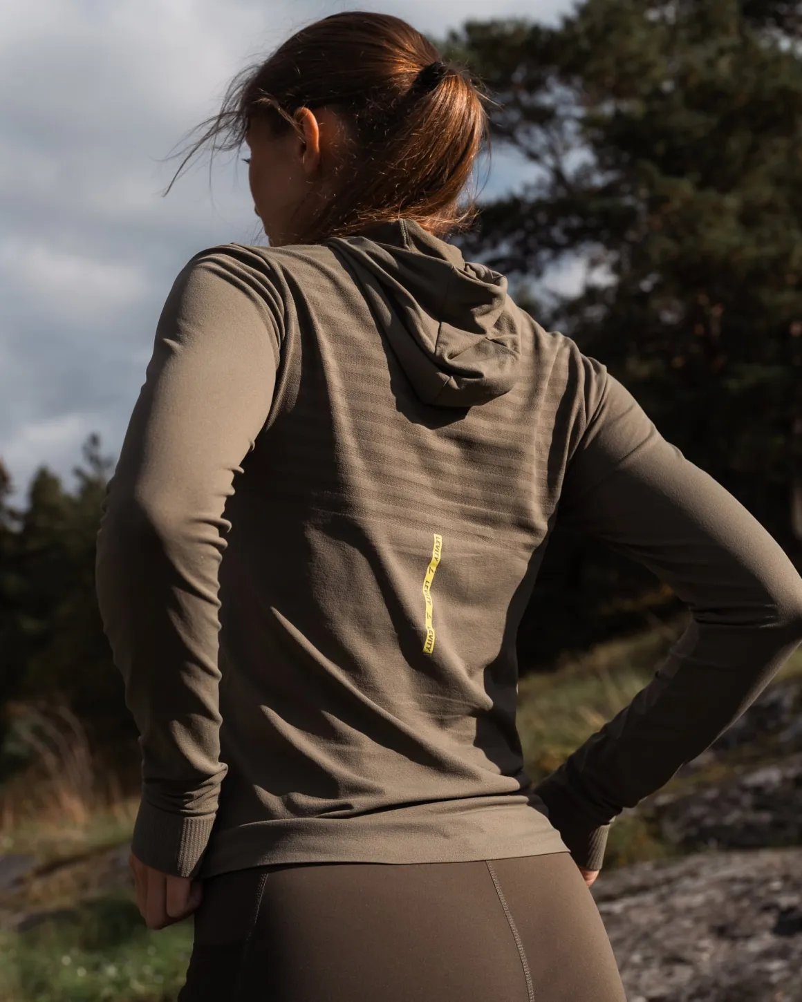 Trail Seamless Running Hood Dusty Olive