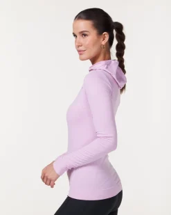 Trail Seamless Running Hood Pearl Lilac