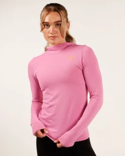 Trail Seamless Running Hood Pink Punch