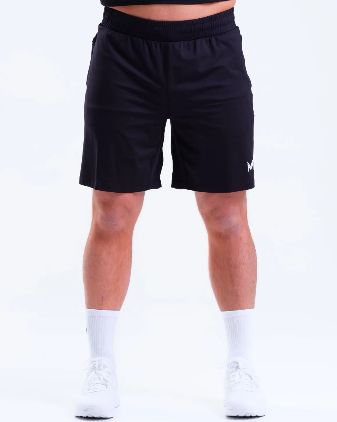 T-Shirt M + Jersey Shorts M Black SET