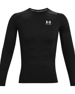 UA HG Armour Comp LS Black
