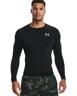 UA HG Armour Comp LS Black