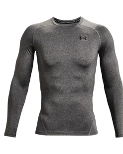 UA HG Armour Comp LS Carbon Heather