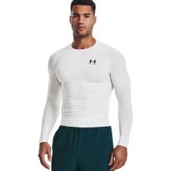 UA HG Armour Comp LS White