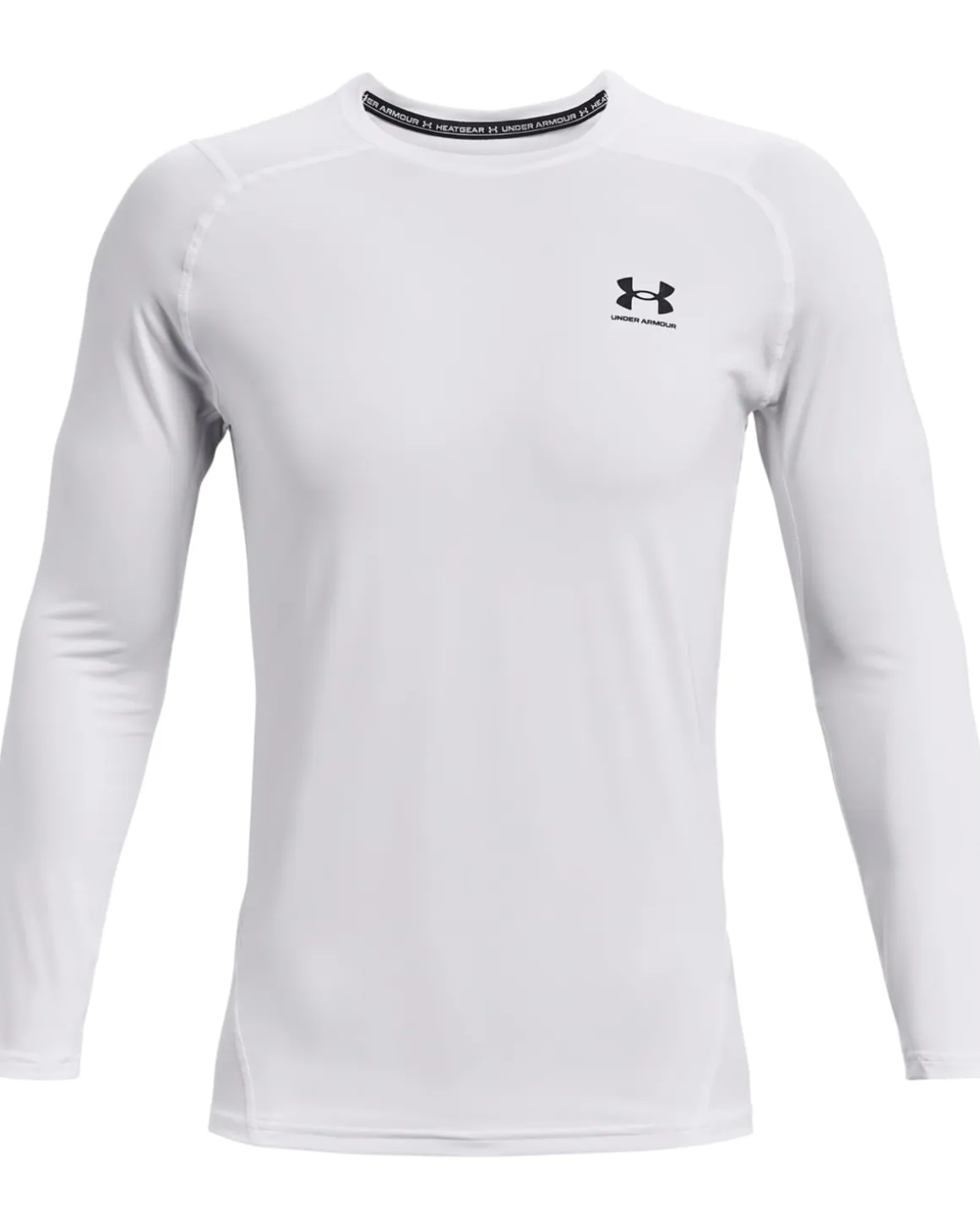 UA HG Armour Fitted LS White