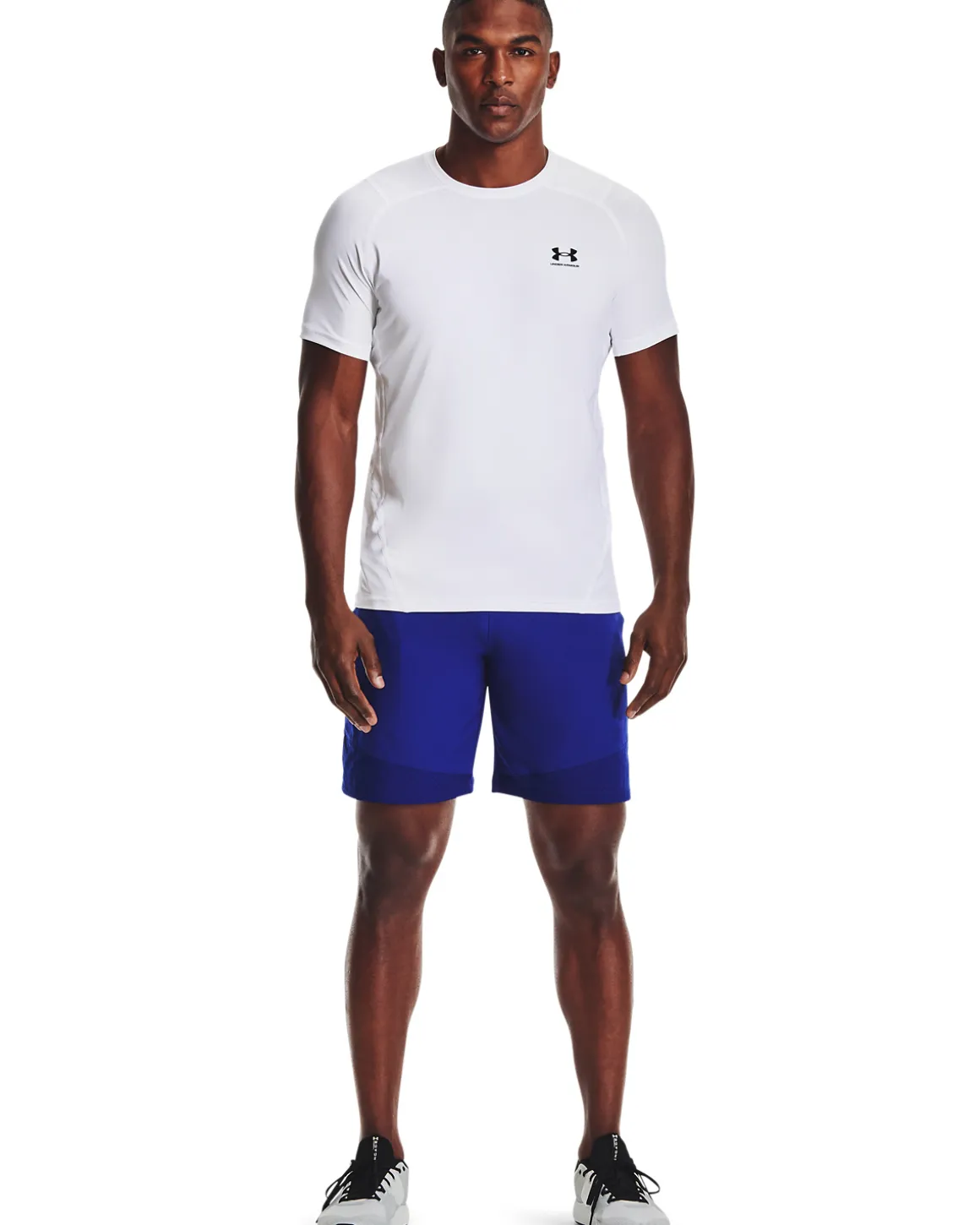 UA HG Armour Fitted SS White