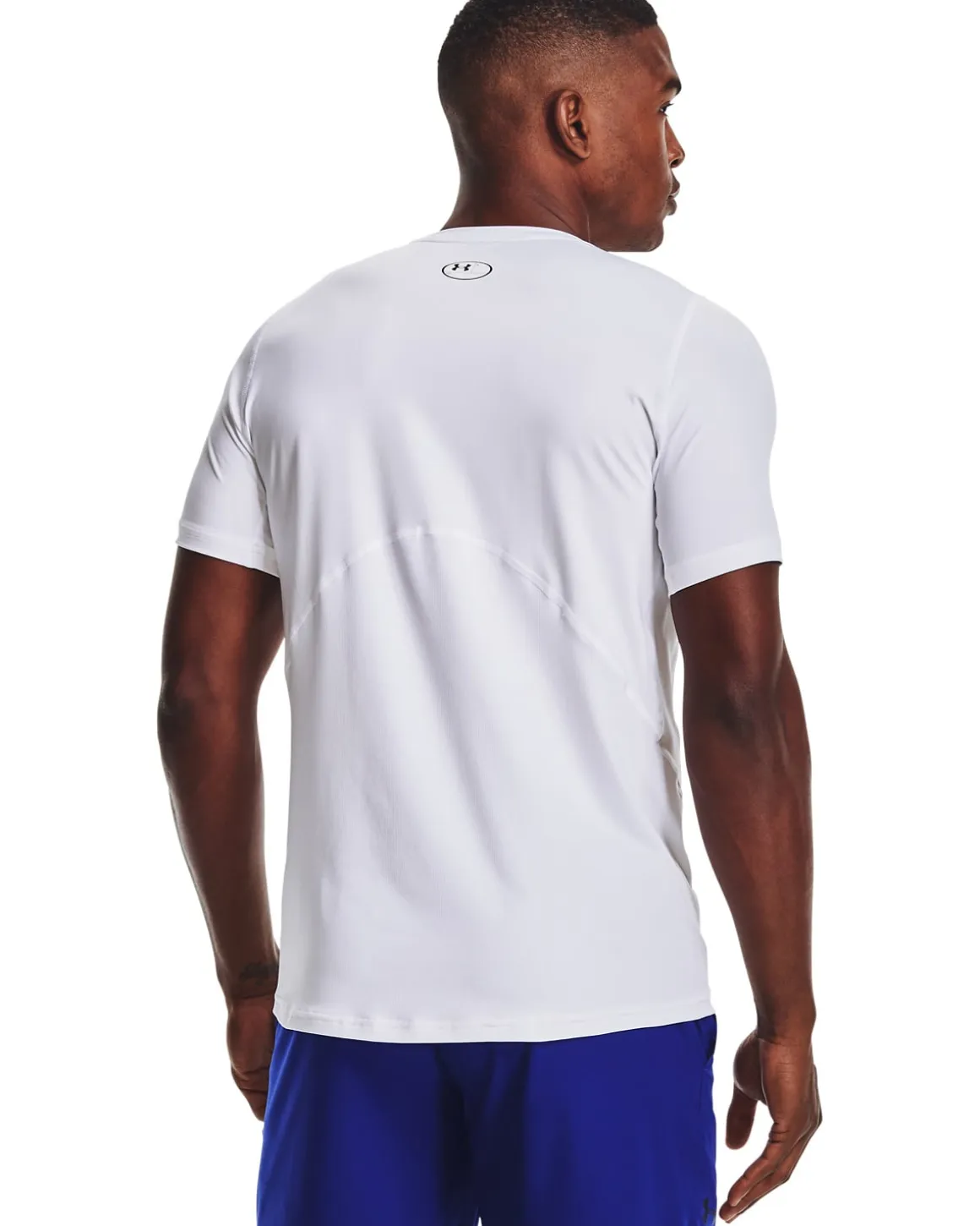 UA HG Armour Fitted SS White