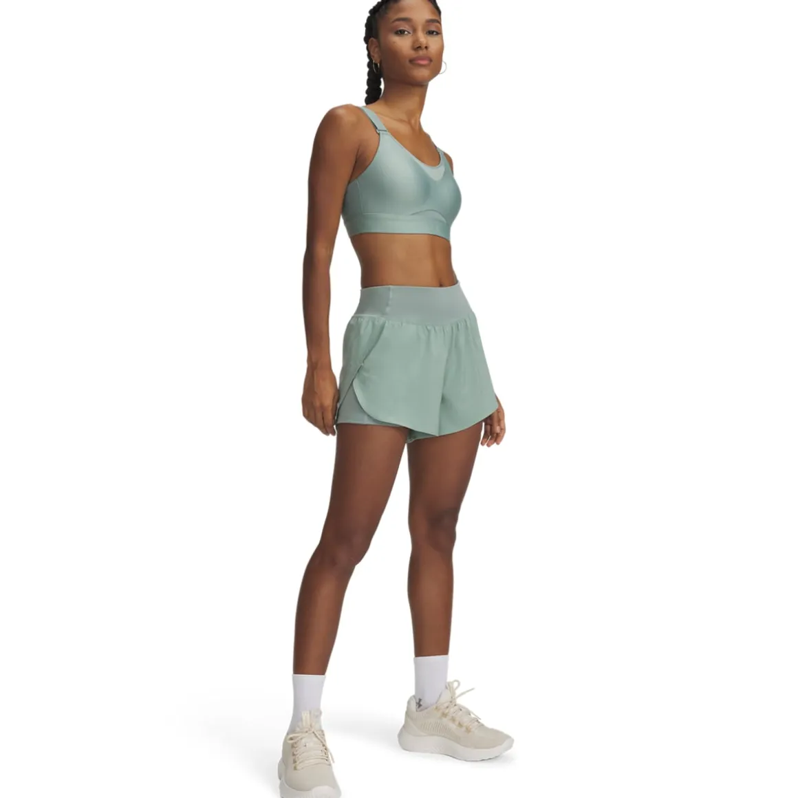 UA Infinity High 2.0 Bra Silica Green